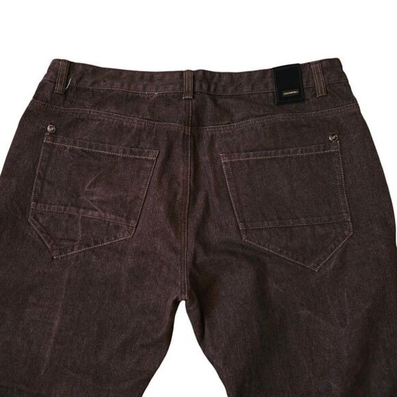 Vintage Southpole Jeans Mens Size 42x32 Brown Y2K Wide Leg Baggy Skater - Picture 4 of 7